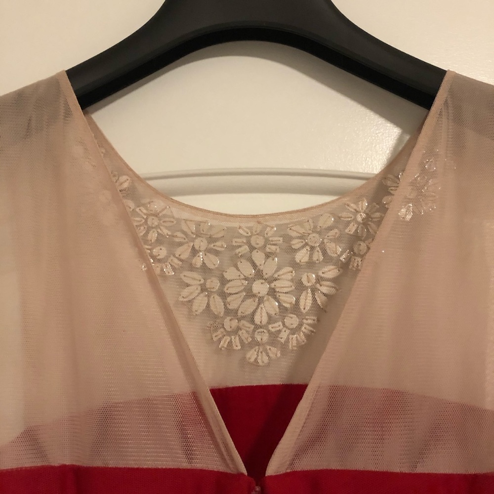 BCBG Maxazria Marina Rio Red Cocktail Dress SZ XS - Picture 5 of 9